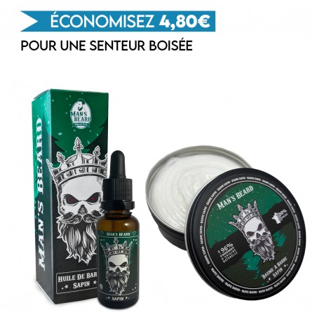 duo huile et baume à barbe sapin