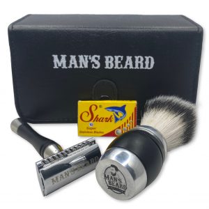 Dark kit: Rasoir de sécurité + Blaireau